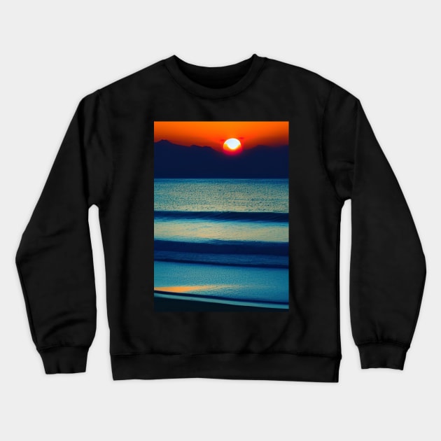 STYLISH AND EVOCATIVE OCEAN SUNRISE Crewneck Sweatshirt by sailorsam1805